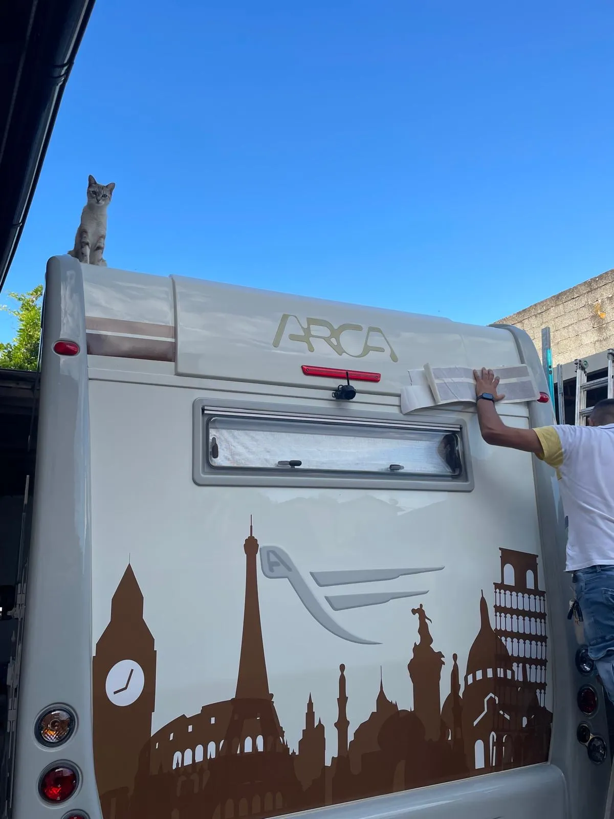 Decorazione città per camper - Retro